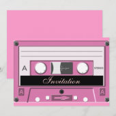 Roze cassette_ kaart (Voorkant / Achterkant)