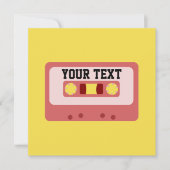 Roze cassette kaart (Voorkant)