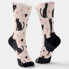 Roze Cat Sokken Zacht Roze