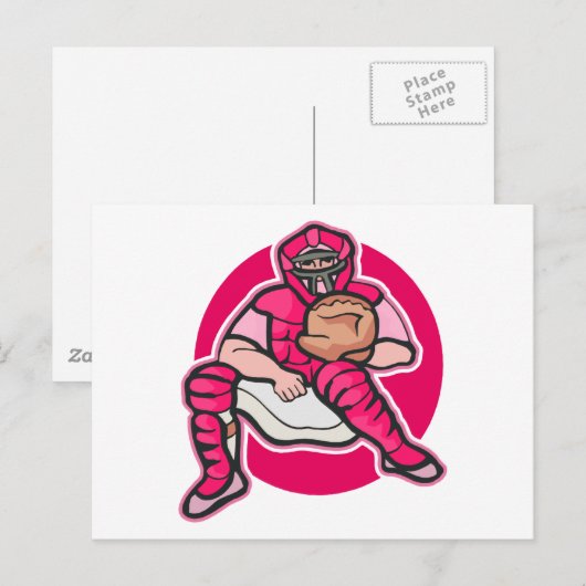 Roze Catcher Briefkaart (Voorkant / Achterkant)