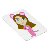 roze catgirl    magneet (Rechterzijde)