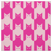 Roze Catstooth Stof (Swatch)