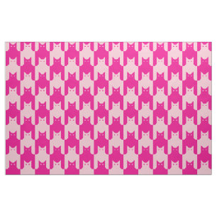 Roze Catstooth Stof
