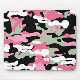 Roze & Celadon Groene Camo Mousepad Muismat