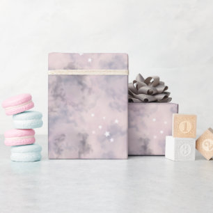Roze Celestiale Verjaardag Magische Waterverf Cadeaupapier