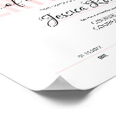 Roze Certificaat Uitreikbaar Downloadbaar Poster (Hoek)