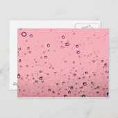 Roze Chamgagne Briefkaart (Voorkant / Achterkant)