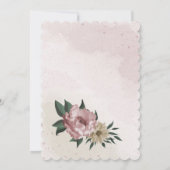 roze champagne-bloemen, kaart (Achterkant)