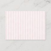 Roze Champagne Bruidsdiner Informatiekaartje (Achterkant)