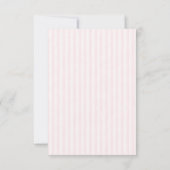 Roze Champagne Bruidsdouche Bedankkaart (Achterkant)