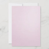 Roze Champagne Brunch Uitnodiging (Achterkant)