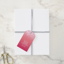 Roze Champagne bubbel bruiloft gunst labels Cadeaulabel