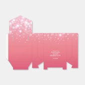 Roze champagne bubbels bruiloft gunst doos bedankdoosjes (Uitgevouwen)