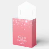 Roze champagne bubbels bruiloft gunst doos bedankdoosjes (Geopend)