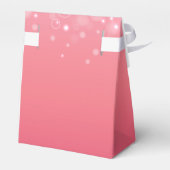 Roze champagne bubbels bruiloft gunst doos bedankdoosjes (Achterkant)