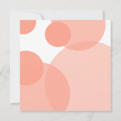 Roze Champagne Bubbles Moderne Wedding Invitations Kaart (Achterkant)