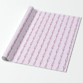 Roze Champagne Cadeaupapier (Uitgerold)