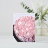 Roze Champagne Cake Briefkaart (Staand voorkant)