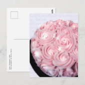 Roze Champagne Cake Briefkaart (Voorkant / Achterkant)
