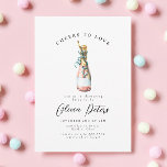 Roze champagne Cheers Bridal of Wedding Shower Kaart<br><div class="desc">Roze champagne Cheers Bridal of Wedding Shower</div>
