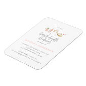 Roze champagne chic bachelorette route magneet (Linkerzijde)