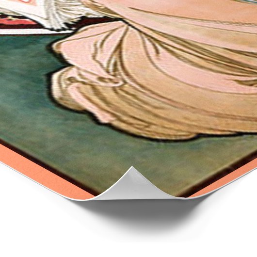 Roze champagne-druk poster (Hoek)