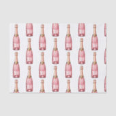 Roze champagne flessen vieren tissuepapier (Voorkant)