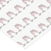 Roze Champagne Glasses Vrijgezellenfeest Wedding P Korte Tafelloper (Hoek)