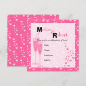 Roze Champagne! Kaart (Voorkant / Achterkant)