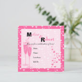 Roze Champagne! Kaart (Staand voorkant)