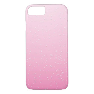 Roze champagne met kleine belletjes achtergrondkun 	iPhone 8/7 hoesje