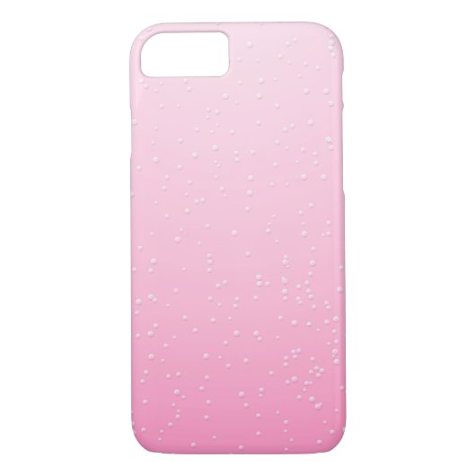 Roze champagne met kleine belletjes achtergrondkun Case-Mate iPhone case (Achterkant)