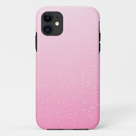 Roze champagne met kleine belletjes achtergrondkun Case-Mate iPhone case (Achterkant)