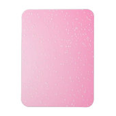 Roze champagne met kleine belletjes achtergrondkun magneet (Verticaal)