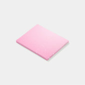 Roze champagne met kleine belletjes achtergrondkun post-it® notes (Schuin)