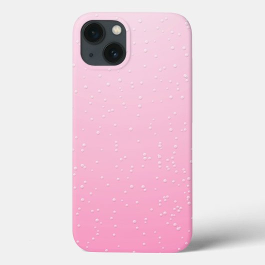 Roze champagne met kleine bubbels achtergrondkunst Case-Mate iPhone case (Achterkant)