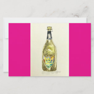 Roze Champagne Notecard Briefpapier