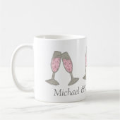 Roze Champagne Persoonlijke Mok van de Shower van (Links)
