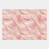 Roze Champagne Roos Glam Bruiloft Inpakpapier Vel (Voorkant 2)