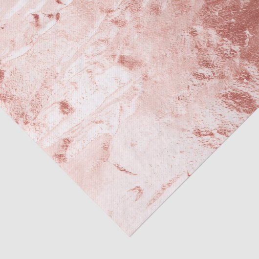 Roze Champagne Roos Glam Bruiloft Tissuepapier (Detail)