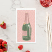 Roze Champagne Roos Rosé kan  Servet (Insitu)