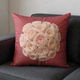 Roze & Champagne Rozen Kussen