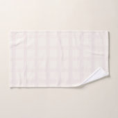 Roze Champagnetinten en Crème Witte Gingham Patroo Bad Handdoek (Handdoek)