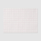Roze Champagnetinten en Crème Witte Gingham Patroo Tissuepapier (Voorkant)