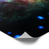 Roze Chandra X-ray Crab Nebula Poster (Hoek)