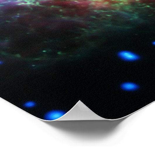 Roze Chandra X-ray Crab Nebula Poster (Hoek)