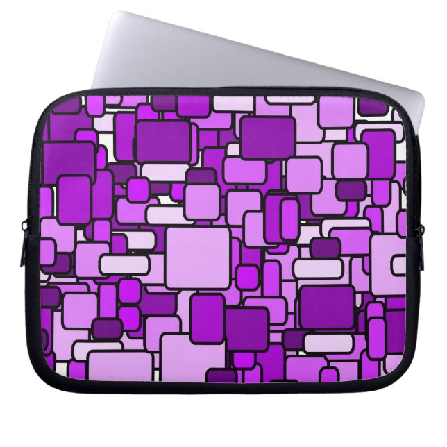 Roze Chaos Electronics Bag Laptop Sleeve (Voorkant)