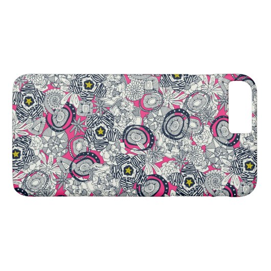 roze chartreuse ster Case-Mate iPhone case (Achterkant (Horizontaal))