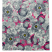 roze chartreuse ster douchegordijn (Voorkant)