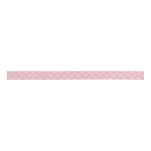 ROZE CHECK QUILT 1,5" breed Grosgrain lint (Voorkant)